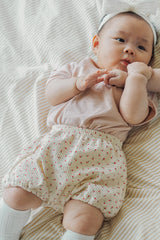 Avauma baby bloomer berry cream floral baby outfit comfy everyday summer look