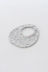 Picot Flower Bib - Pebble Green