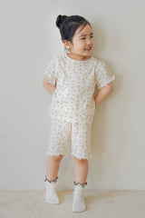 Avauma toddler girl outfit floral matching set ruffle sleeve baby clothes summer baby outfit