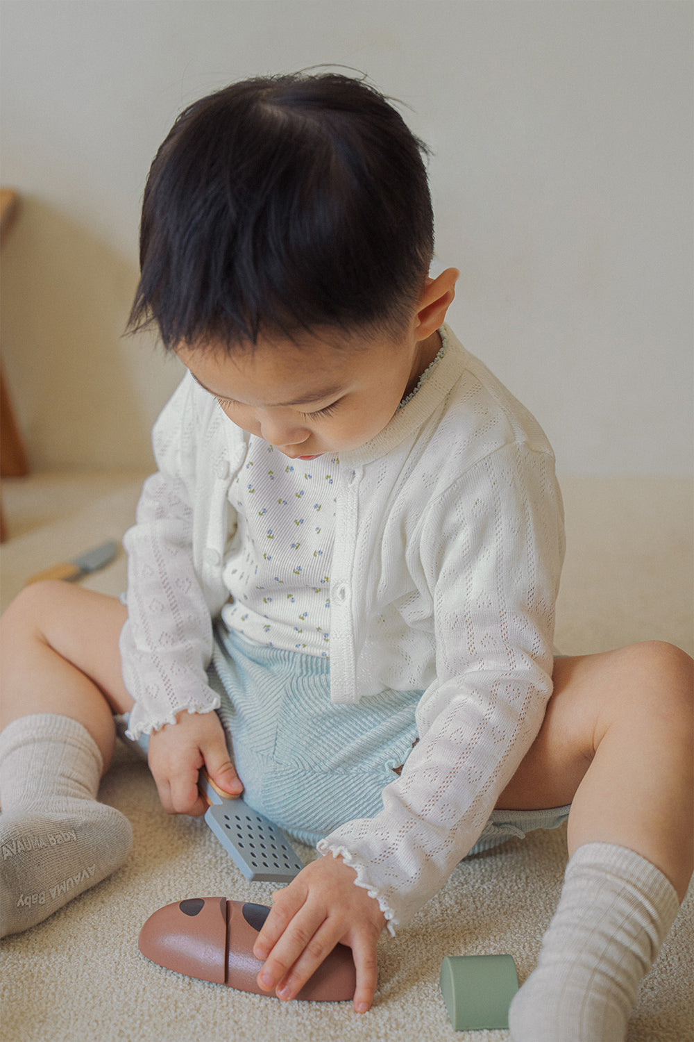  Avauma baby outfit styling pure hug setup vanilla mint with cardigan cozy baby daily look