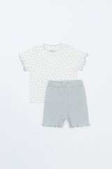 Pure Hug baby outfit set in vanilla mint color – Avauma

