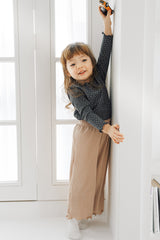 Roaming Ribbed T-Shirt | Cozy Charcoal