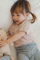 Avauma baby floral tee cloudpink soft pink baby outfit cozy everyday wear