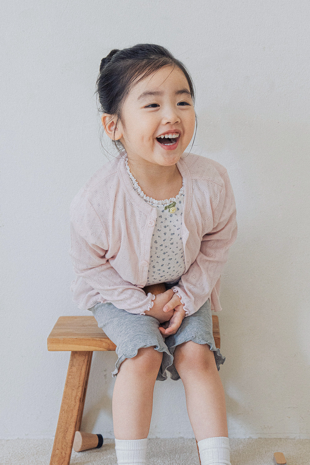 Avauma baby floral t-shirt skymilk layered baby outfit soft cotton everyday look