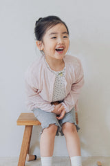 Avauma baby floral t-shirt skymilk layered baby outfit soft cotton everyday look