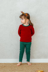 Holiday Long Sleeve Pajama Set - Winter berry